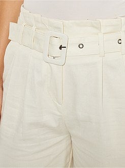 Pantalon taille haute - Kiabi