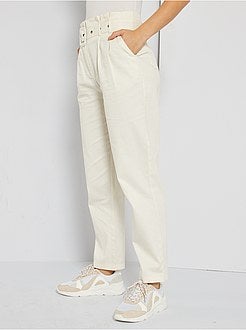 Pantalon taille haute - Kiabi