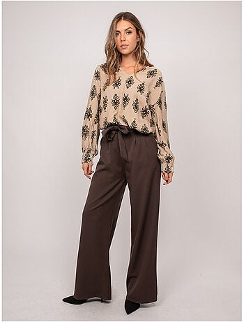 Pantalon taille haute ederina