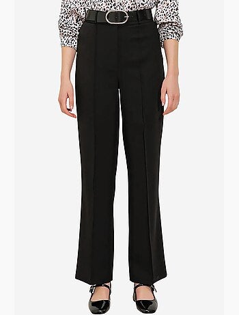 Pantalon taille haute en tissu menthe bdart