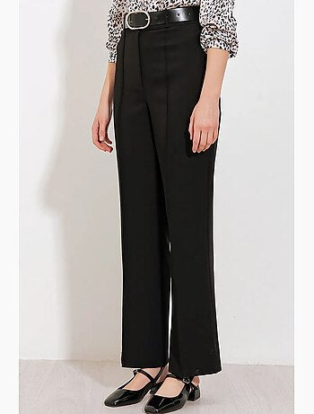 Pantalon taille haute en tissu menthe bdart