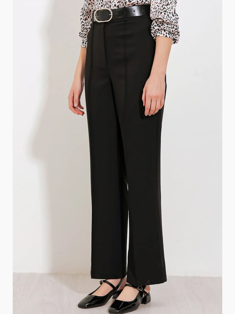 Pantalon taille haute en tissu menthe bdart Noir - Kiabi
