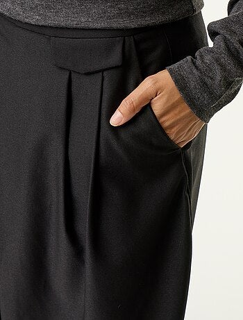Pantalon taille haute forme large barrel