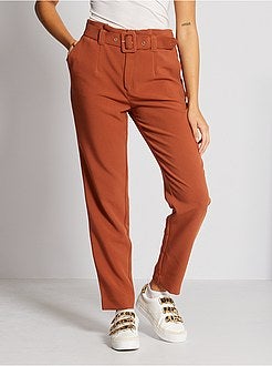 Pantalon taille haute habillé - Kiabi