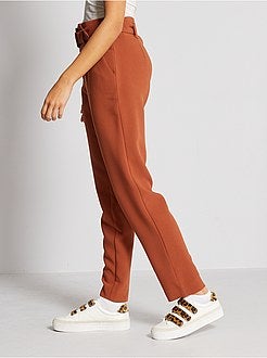 Pantalon taille haute habillé - Kiabi