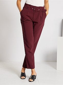 Pantalon taille haute habillé - Kiabi