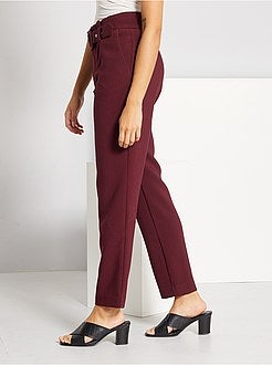 Pantalon taille haute habillé - Kiabi