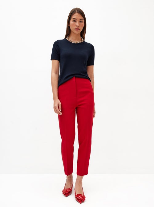 Pantalon taille haute - Kiabi