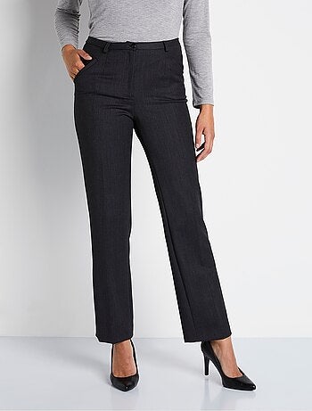 Pantalon taille semi-élastiquée droit - Afibel