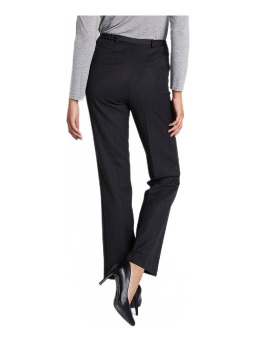 Pantalon taille semi-élastiquée droit - Afibel - Kiabi