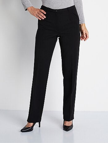 Pantalon taille semi-élastiquée droit - Afibel