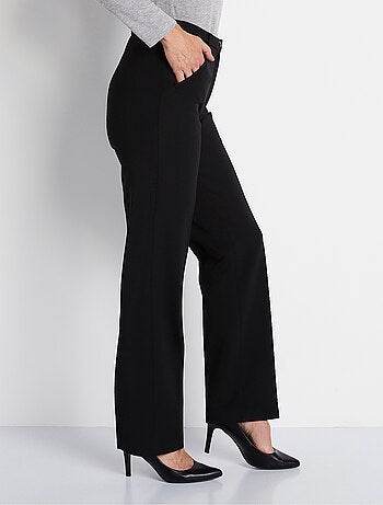 Pantalon taille semi-élastiquée droit - Afibel