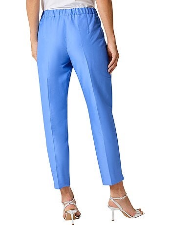 Pantalon Tailleur 20% Soie - Taille Courte - helline