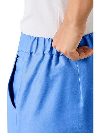 Pantalon Tailleur 20% Soie - Taille Courte - helline