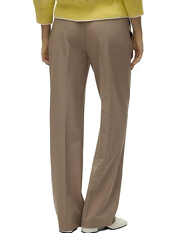 Pantalon Tailleur Camel Femme Vero Moda Raya