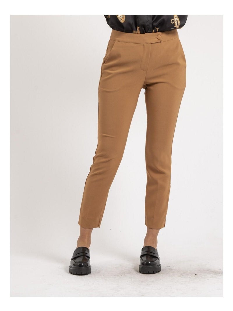 Pantalon tailleur ELBA Marron caramel - Kiabi