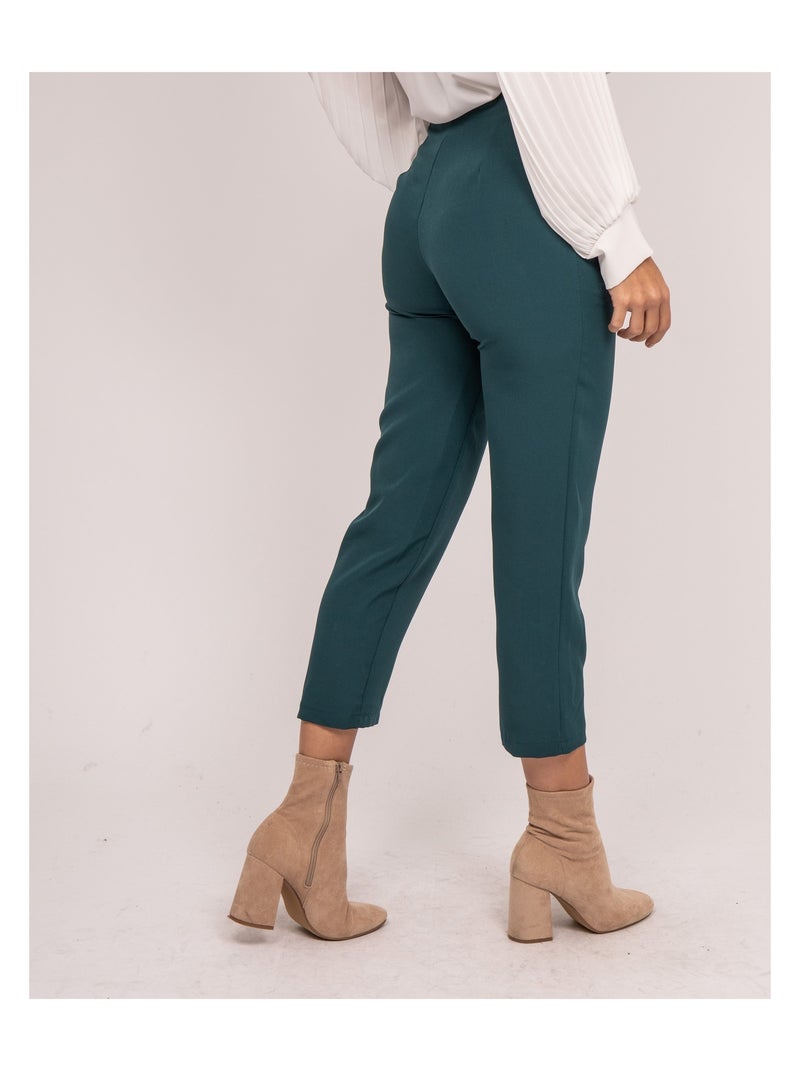 Pantalon tailleur ESTRELLA Vert - Kiabi