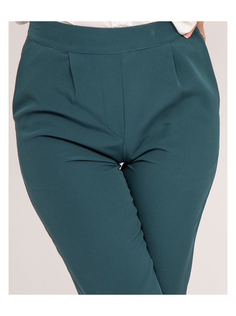 Pantalon tailleur ESTRELLA Vert - Kiabi