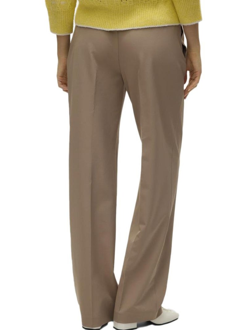 Pantalon Tailleur Femme Vero Moda Marron cappuccino - Kiabi