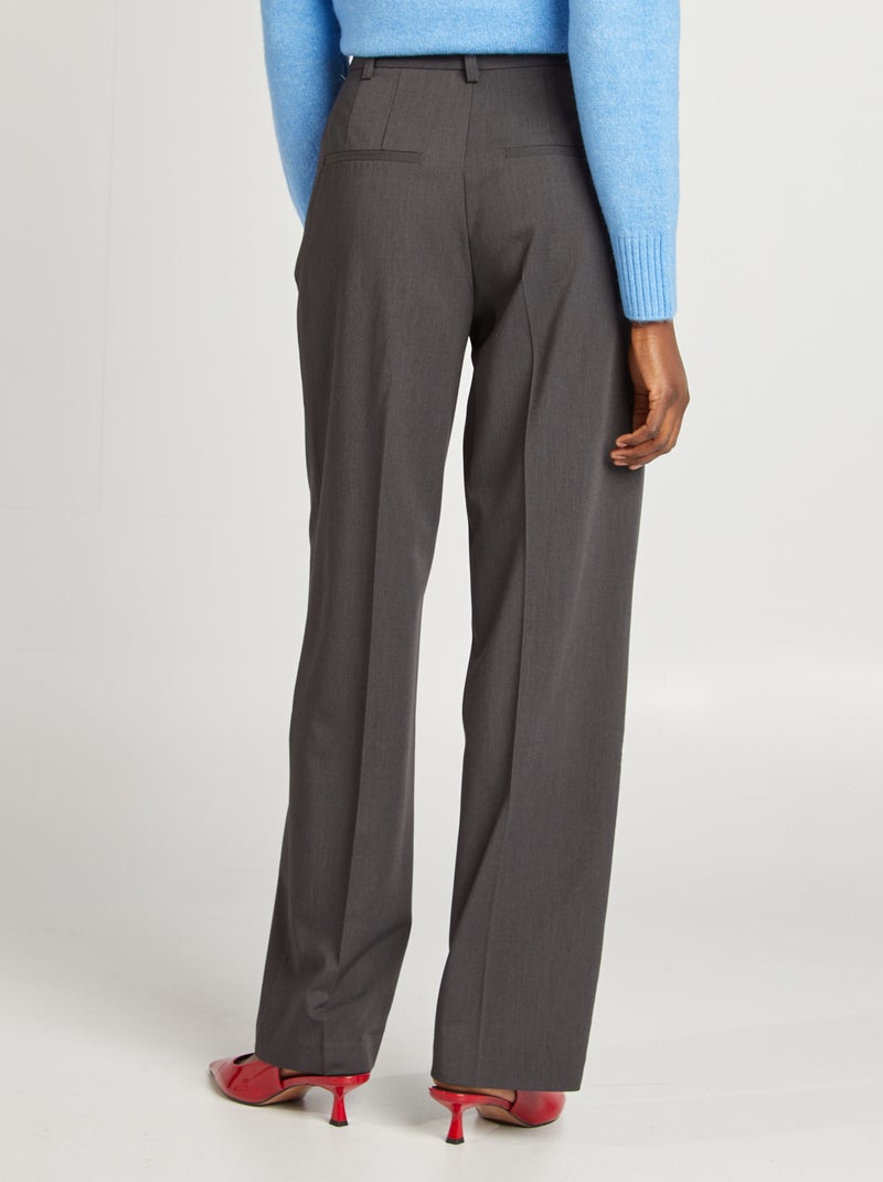 Pantalon tailleur Gris - Kiabi