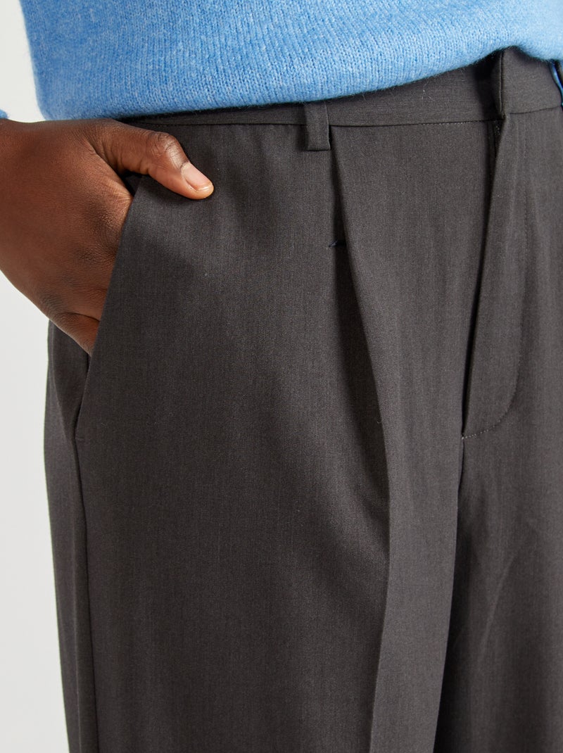 Pantalon tailleur Gris - Kiabi