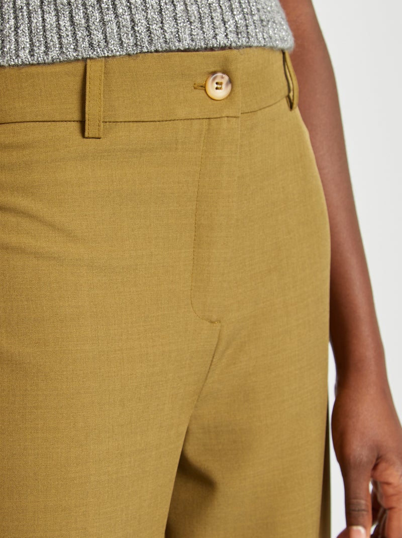 Pantalon tailleur large VERT - Kiabi