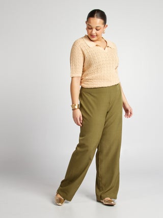 Pantalon tailleur large