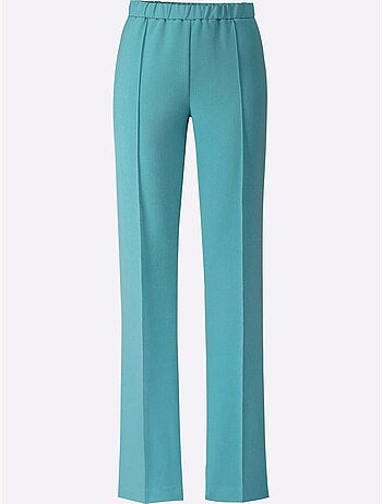 Pantalon Tailleur Mélange De Matières Facile D'entretien - Taille Standard - Witt