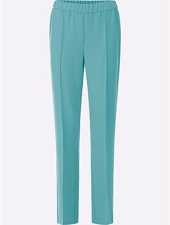 Pantalon Tailleur Mélange De Matières Facile D'entretien - Taille Standard - Witt