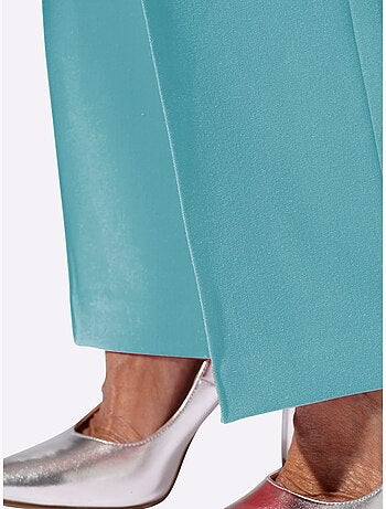Pantalon Tailleur Mélange De Matières Facile D'entretien - Taille Standard - Witt
