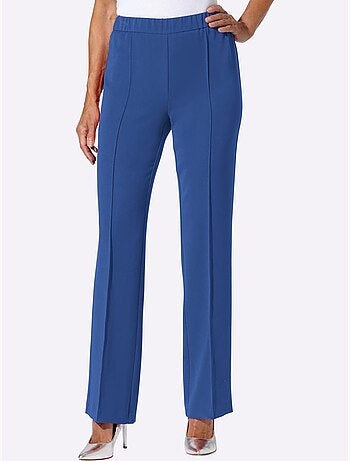 Pantalon Tailleur Mélange De Matières Facile D'entretien - Taille Standard - Witt