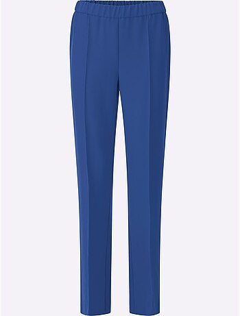 Pantalon Tailleur Mélange De Matières Facile D'entretien - Taille Standard - Witt