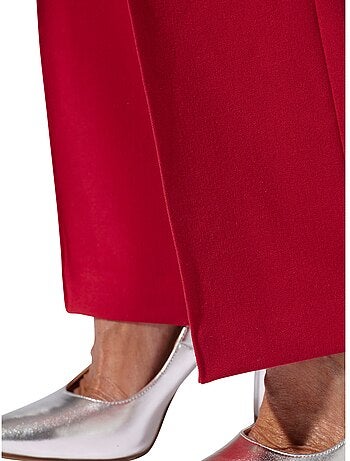 Pantalon Tailleur Mélange De Matières Facile D'entretien - Taille Standard - Witt