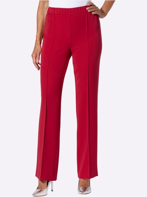Pantalon Tailleur Mélange De Matières Facile D'entretien - Taille Standard - Witt - Kiabi