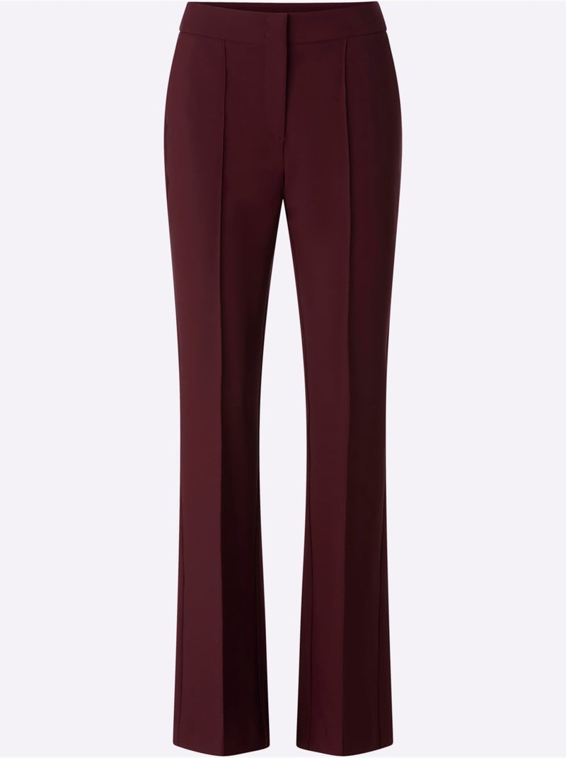 Pantalon tailleur nervures flatteuses - taille standard - helline Noir Bordeaux - Kiabi