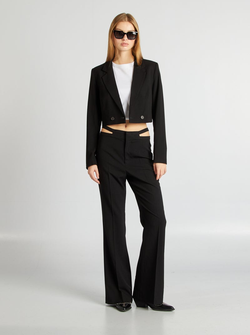 Pantalon tailleur noir - Kiabi