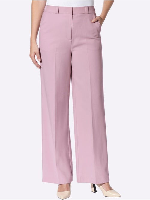 Pantalon tailleur plis repassés, effet affinant - taille standard - helline - Kiabi
