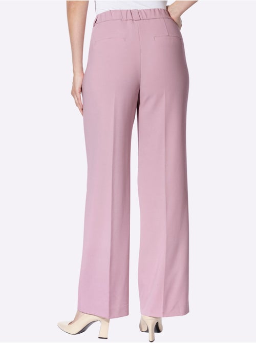Pantalon tailleur plis repassés, effet affinant - taille standard - helline - Kiabi