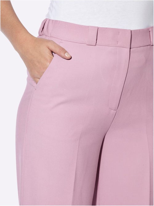 Pantalon tailleur plis repassés, effet affinant - taille standard - helline - Kiabi