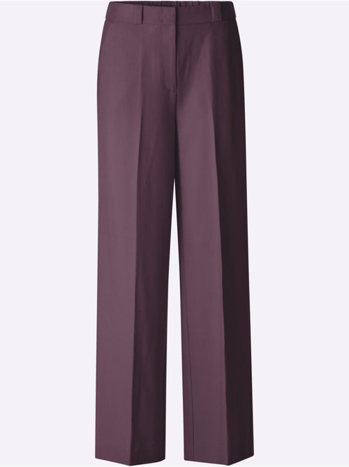 Pantalon tailleur plis repassés, effet affinant - taille standard - helline - Kiabi