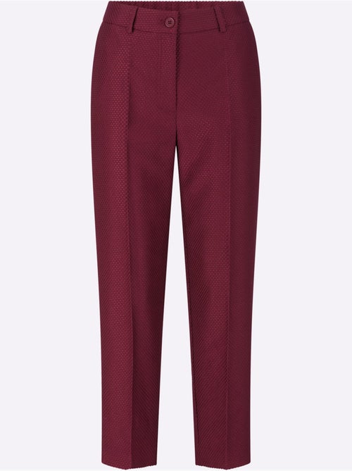Pantalon tailleur qualité jacquard à motif discret - taille standard - helline - Kiabi Pantalon tailleur qualité jacquard à motif discret - taille standard - helline - Kiabi