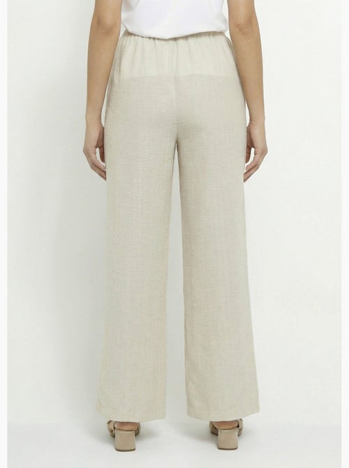 Pantalon tailleur rayé aspect irrégulier - Afibel - Kiabi