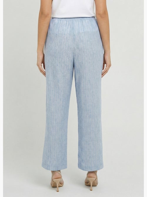 Pantalon tailleur rayé aspect irrégulier - Afibel - Kiabi