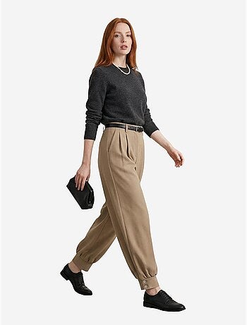Pantalon tailleur taille haute my fashion