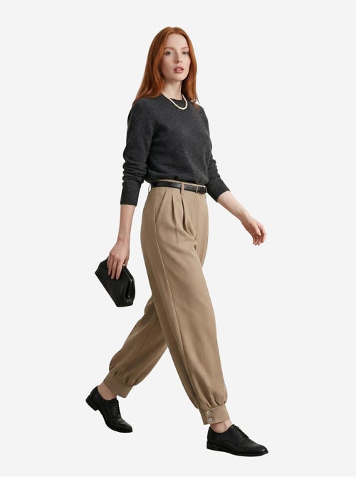 Pantalon tailleur taille haute my fashion - Kiabi