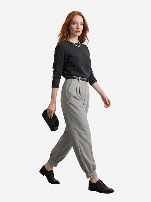 Pantalon tailleur taille haute my fashion - Kiabi