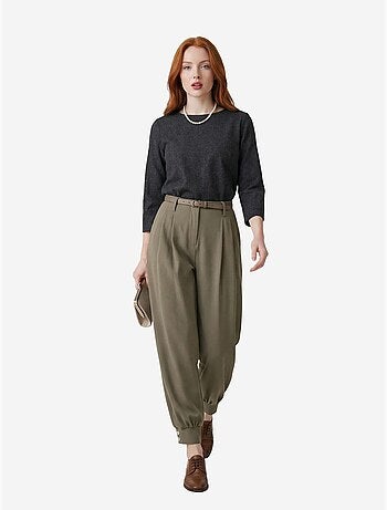 Pantalon tailleur taille haute my fashion