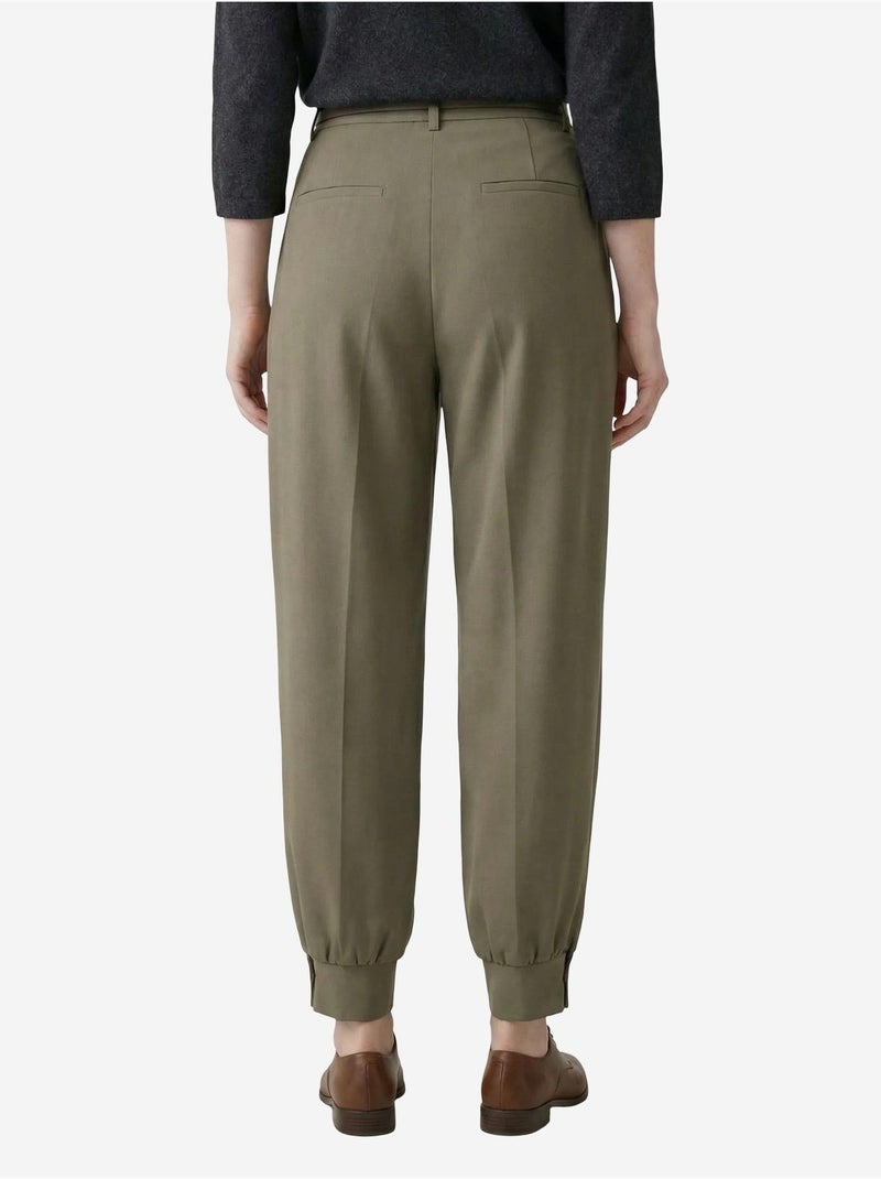 Pantalon tailleur taille haute my fashion Kaki - Kiabi