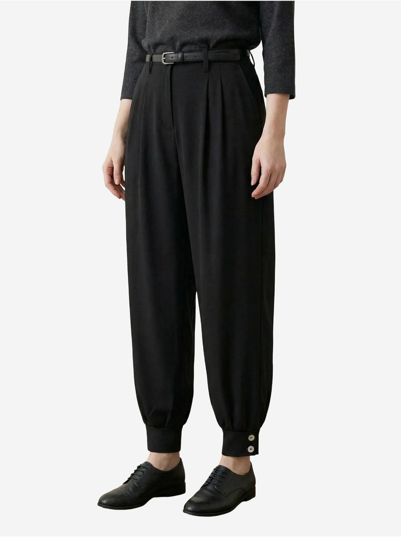 Pantalon tailleur taille haute my fashion Noir - Kiabi