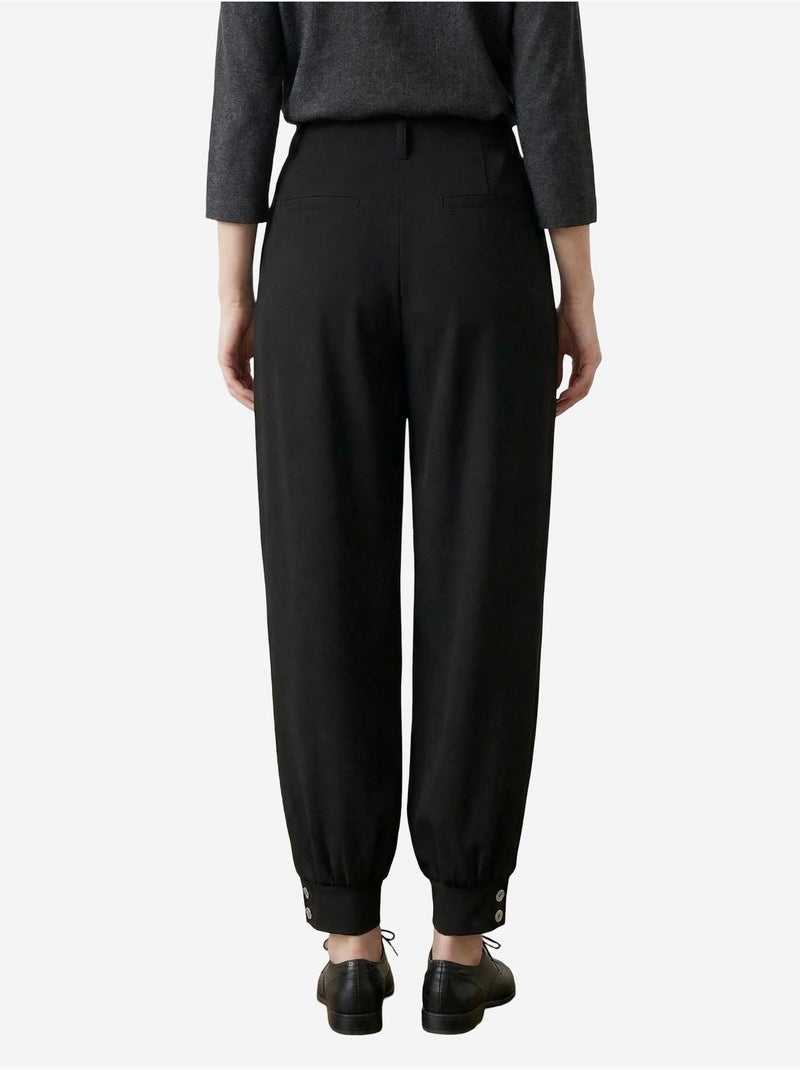 Pantalon tailleur taille haute my fashion Noir - Kiabi